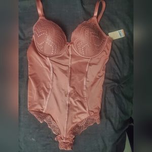X-Large Salmon Pink Teddy/Body Lingerie